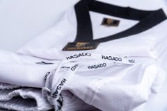 HAŞADO Profesyonel Siyah Yaka Ultra Fighter Kumaş Taekwondo Elbise