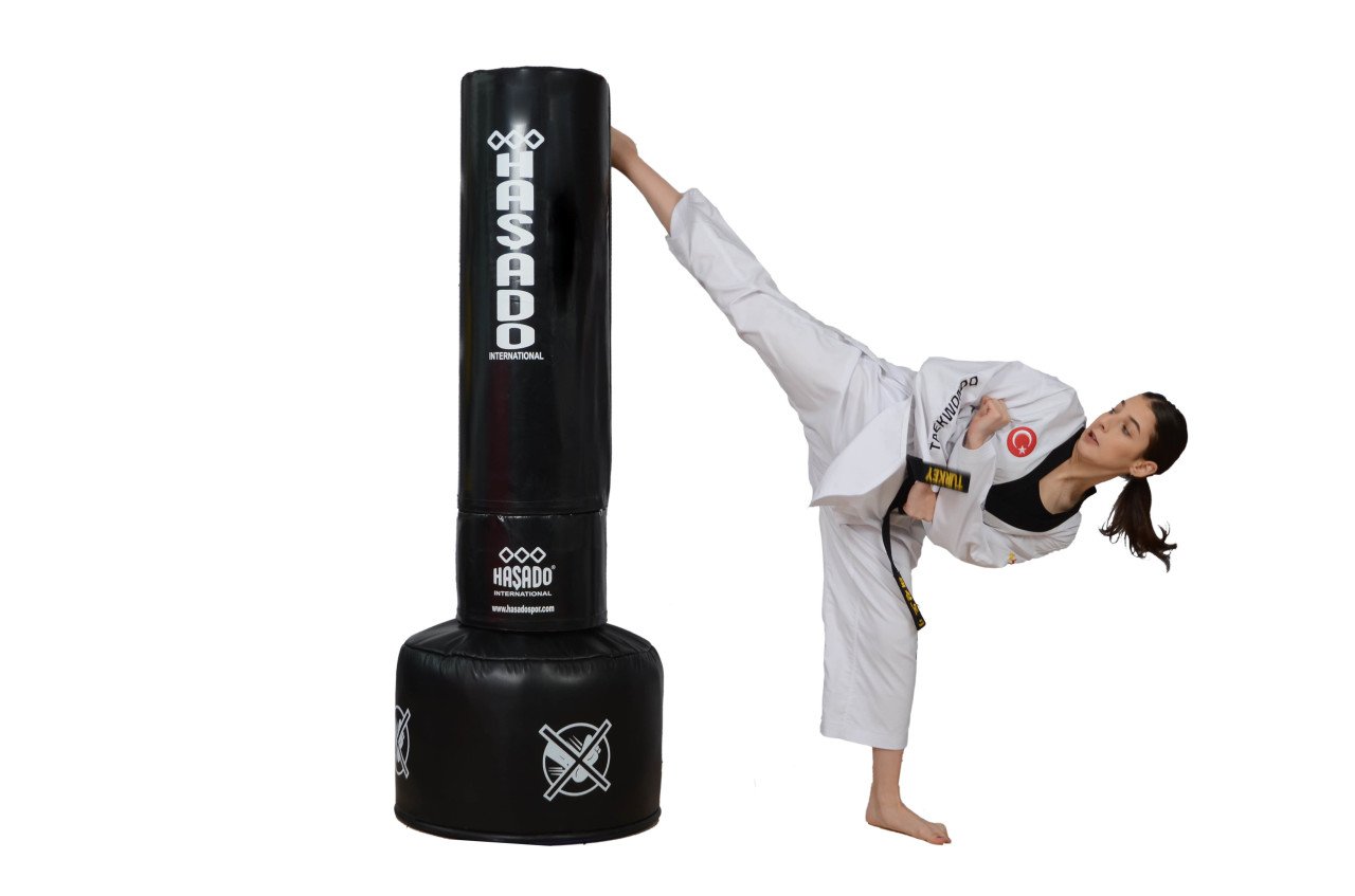 Haşado Spring Fight Yerden Ağırlıklı Taekwondo Kicboks Çalışma Vurma Standı