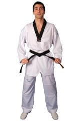 HAŞADO WT ONAYLI Profesyonel Siyah Yaka Ultra Fighter Kumaş Taekwondo Elbise