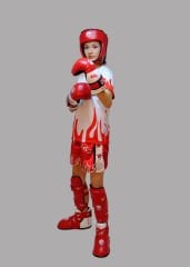 KICKBOKS  KORUMA SETİ-2 (POINT KASK-AYAK BOTU-KAVAL KORUYUCU-POINT ELDİVEN)
