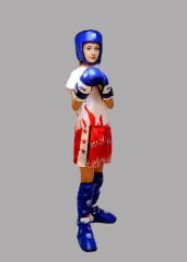 KICKBOKS  KORUMA SETİ-2 (POINT KASK-AYAK BOTU-KAVAL KORUYUCU-POINT ELDİVEN)